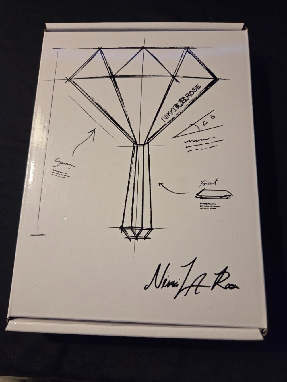 Nikki La Rose Mini Black Diamond Hand Held Mirror